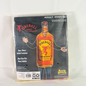 Fireball Cinnamon Whisky Bottle Adult Costume S-XL One Size Rasta Imposta New